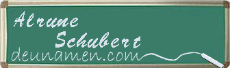 Alrune Schubert Visitenkarte
